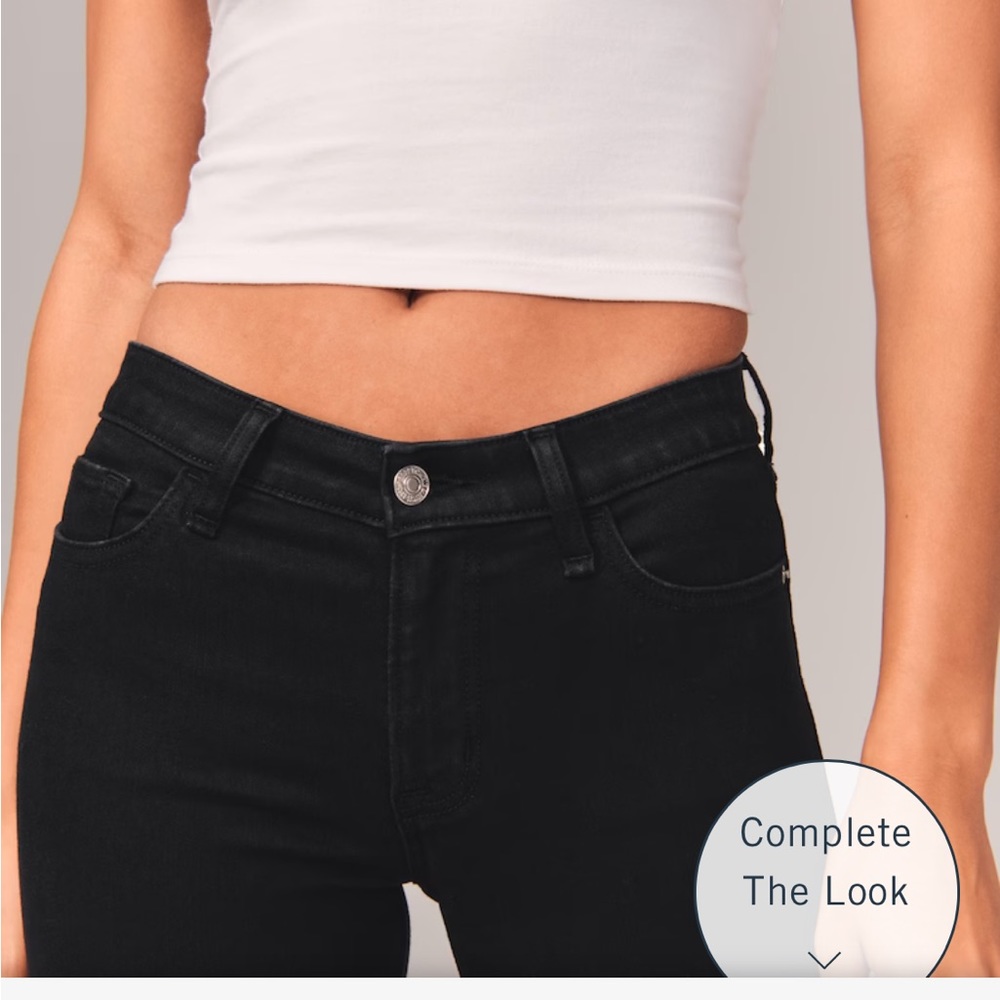 Abercrombie & fitch mid rise super skinny jeans